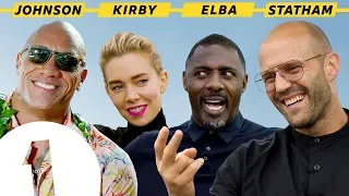 "I'm Black Superman!": The Rock, Jason Statham, Idris Elba and Vanessa Kirby on Hobbs & Shaw