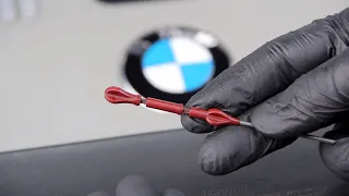 HOW TO CHECK THE OIL LEVEL CORRECTLY. Designations and Marks on the Oil Dipstick BMW Oil Dipstick