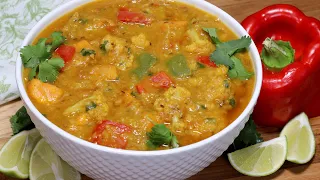Red Lentil Curry with Vegetables