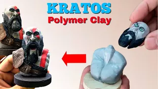 KRATOS in Clay with Movable Jaw | God of War | Sculpting Timelapse