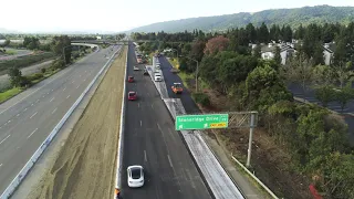 I-680 Paving Project - Aerial Footage, April 28, 2024