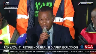 Media briefing on Johannesburg explosion