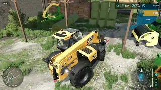 FS22 - Calmsden Farm #171 | JCB STACKING BALES!