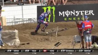 Romain Febvre crash MXGP of Belgium 2015