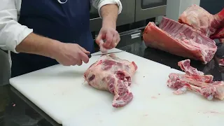 9 Boning and rolling of a leg of lamb
