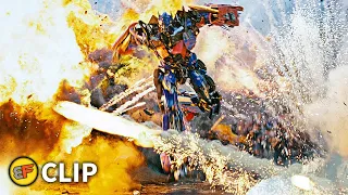 NEST vs Decepticons - Optimus Prime Destroys Shockwave | Transformers Dark of the Moon (2011)