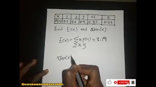 How To Solve Expected value and Variance Of Discrete Variables Using Calculator