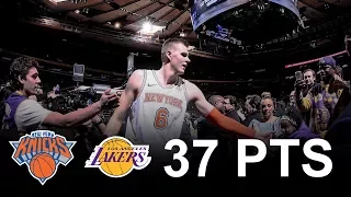 Kristaps Porzingis Full Highlights 2017.12.12 vs Lakers - 37 Pts, 11 Reb, 5 Blk