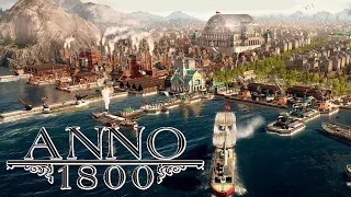 Anno 1800 вдвоём по сети против ботов)