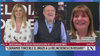 Patricia Bullrich: "Logramos torcerle el brazo a la delincuencia en Rosario"