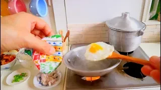 ASMR Korean Kimchi Fried Rice  w/ REAL MINI EGG [ MINIATURE COOKING ] KITCHEN TOY FOOD