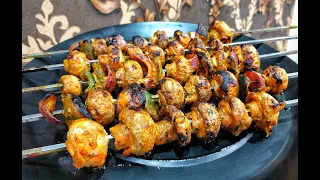 Mushroom Tikka (मशरूम टिक्का) Tandoor Style