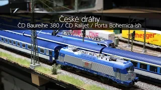 České dráhy  BR380 / Railjet / Porta Bohemica-ish - VLOG72