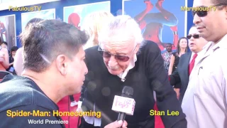 Stan Lee at Spider Man: Homecoming world premiere last night!