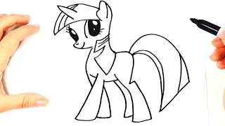 How to draw My Little Pony | My Little Pony Easy Draw Tutorial