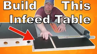 HOW TO Build an Infeed table (support) for your Dewalt Table Saw