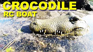 This is very cool! A Crocodile Remote Controlled Boat for $30 - Flytec V002