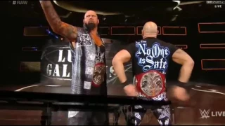 Gallows and Anderson's entrance as Raw tag team champions