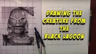 Let's Draw ' The Creature From The Black Lagoon"