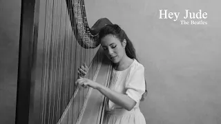 The Beatles - Hey Jude (Harp Cover) Josephine Salvi