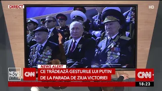 Ce au trădat gesturile lui Vladimir Putin de la parada de Ziua Victoriei