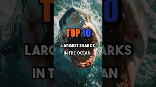 Top 10 BIGGEST SHARKS in the Ocean  #top10