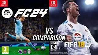 EA FC 24 Vs FIFA 18 Nintendo Switch