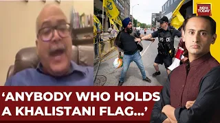 Anybody who holds a Khalistani flag & poster, the govt. of India should t...: Sushant sareen
