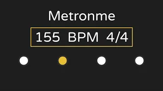 Metronome | 155 BPM | 4/4 Time (with Accent )