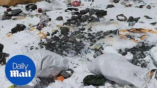 Mount Everest has become the world's highest rubbish dump