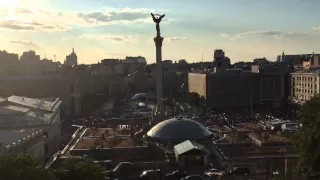 Revolution in Kiev Ukraine @ Maidan Nezalezhnosti