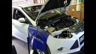 Ford Focus Mk3 condenser leak & replacement. Air conditioning Fixed !