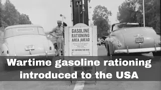 22nd July 1942: Wartime gasoline rationing introduced to the USA