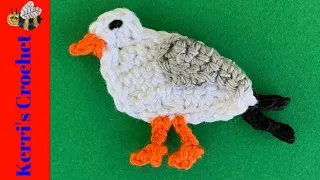 Crochet Seagull Tutorial – Crochet Applique Tutorial