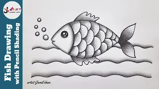 How to draw  Fish with Pencil Shading /Easy drawing fish