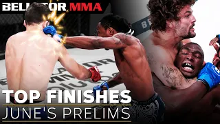 10-Second KO?! TOP 5 Finishes from Bellator June Prelims | Bellator MMA