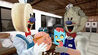 Ice Scream 6 Steals Children's Brains Animatronic Wants to Kill Ice Scream funny animation part 195