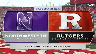 BIG 10 on CBS intro | Northwestern @ Rutgers | 9/3/2023