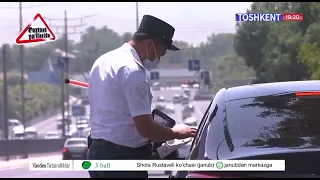 Olmaliqda YPX xodimi "TEPADAN" “shtraf” yozmaslik haqida buyruq olgach, "Malibu"ni qo‘yib yubordi