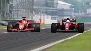 Ferrari F1 2018 vs Ferrari F1 1991 - Monza