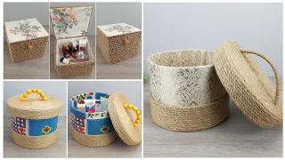 I made incredibly beautiful baskets with lids with my own hands.