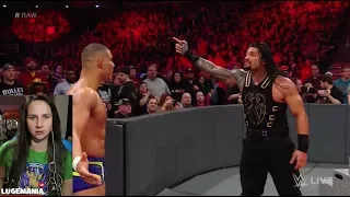 WWE Raw 2/5/18  Rollins Reigns vs The Bar
