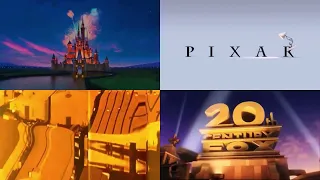 Disney, Pixar, Warner bros, 20th century fox Logos 2014
