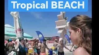 🇷🇴 Plaja Tropical BEACH Sun Summer Party Fun COSTINESTI Beach Constanta Romania