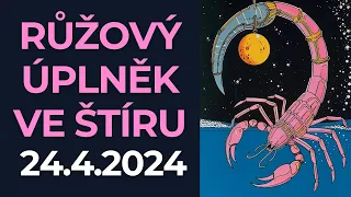 Úplněk 24.dubna 2024 | Růžový Měsíc je pro nás výzvou!