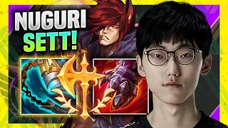 NUGURI IS SO GOOS WITH SETT! - FPX Nuguri Plays Sett Support vs Nautilus! | Season 11