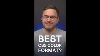 What’s the Best CSS Color Format? #shorts