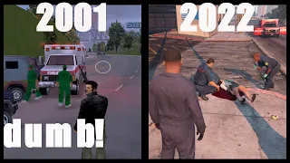 Evolution of Paramedics in GTA pc games 2001-2022