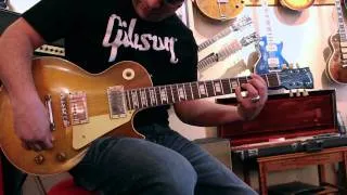 Mike Araiza plays a 1959 Gibson Les Paul Standard at Rumble Seat Music Southwest