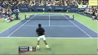 US Open 2013. Novak Djokovic vs Mikhail Youzhny